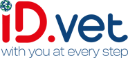 Logo IDvet et baseline bleu Logo IDvet et baseline bleu